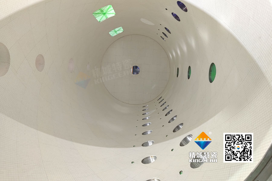 混料機料罐耐磨陶瓷內襯